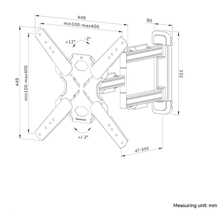 Neomounts Level-850 Wall Mount (full motion