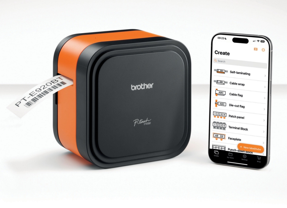 Brother P-touch CUBE Pro Labelling Machine PT-E920BT up to 36 mm