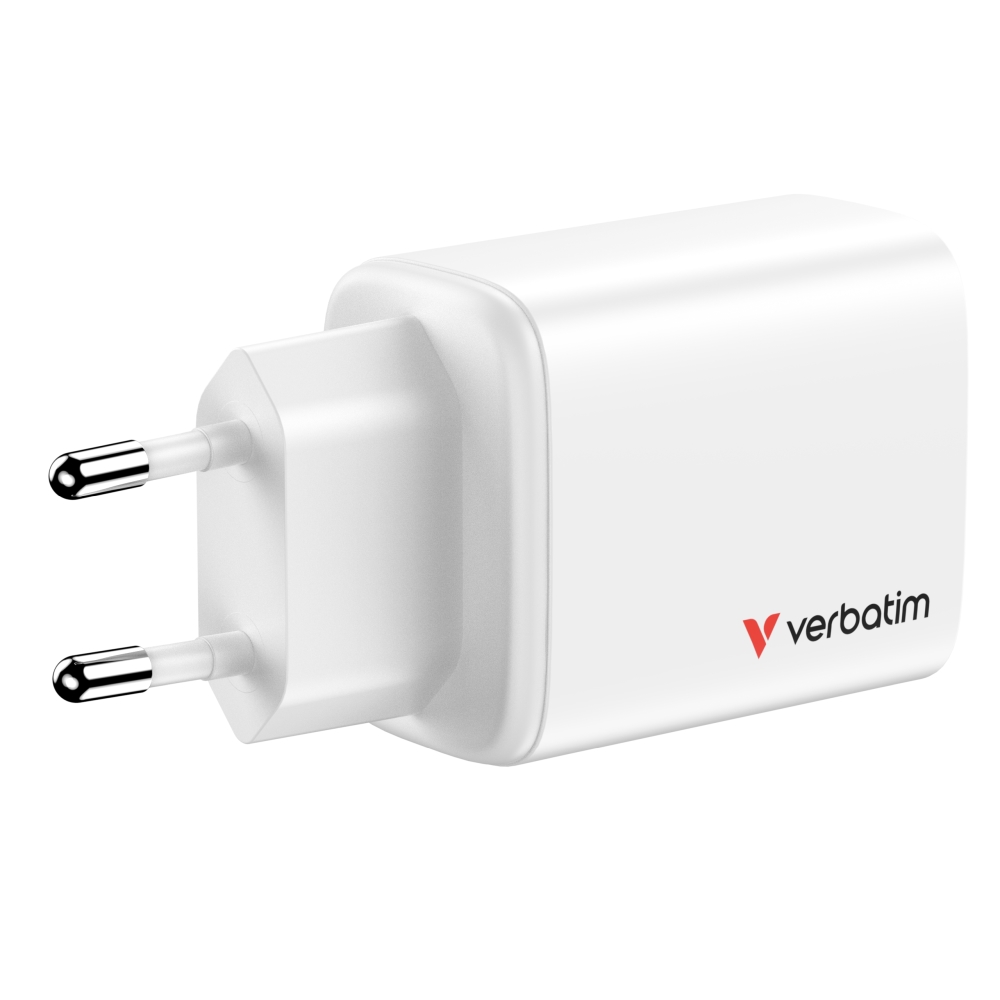 Verbatim Essentials GaN Charger 65W EU plug White