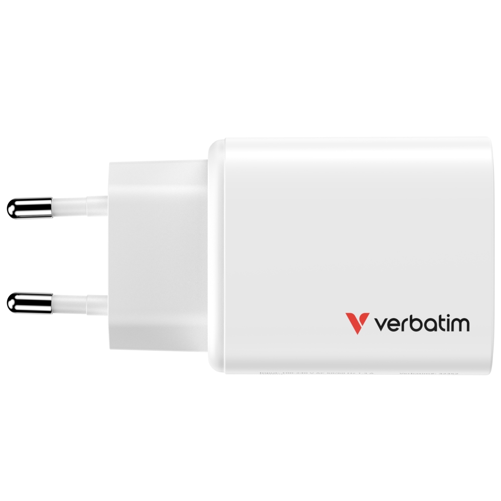 Verbatim Essentials GaN Charger 65W EU plug White