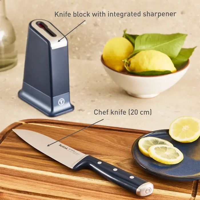 Tefal K297S244 set block+1knife eversharp pro