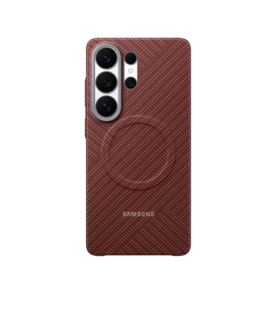 Samsung S26 Ultra Carbon Magnet Case Coral Red