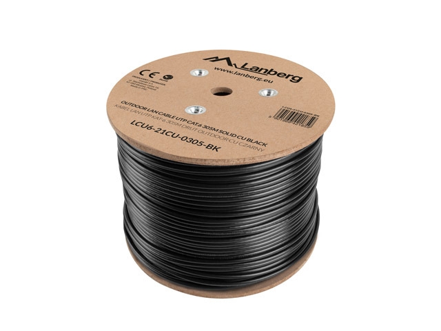 Lanberg LAN cable CAT.6 UTP 305m solid outdoor CU