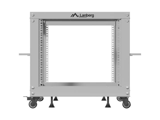 Lanberg open rack 19" 9U 600x600-1100 adjustable