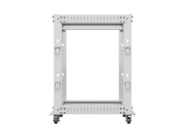 Lanberg open rack 19" 15U 600x600-1100 adjustable