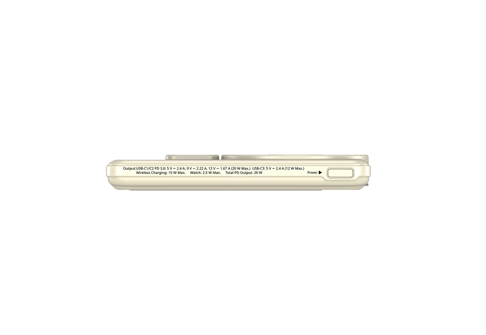 Verbatim Charge 'n' Go 2C Power Bank Magnetic Wireless 5000mAh with 2 USB-C Cables & Stand Gold