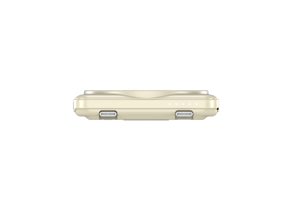 Verbatim Charge 'n' Go 2C Power Bank Magnetic Wireless 5000mAh with 2 USB-C Cables & Stand Gold