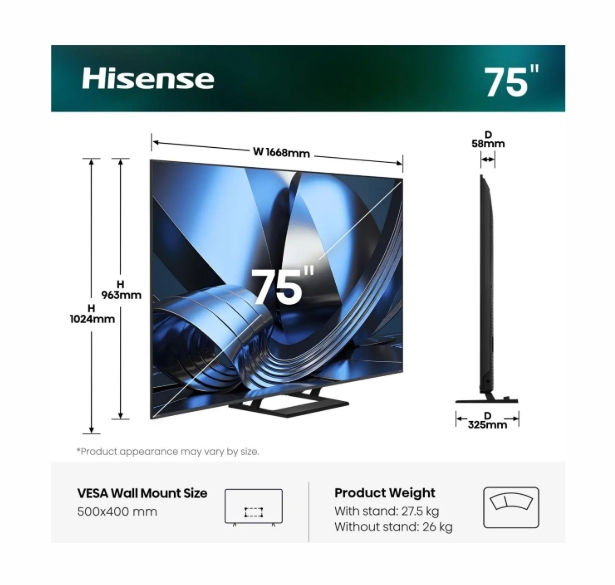 Hisense 75"U7SE