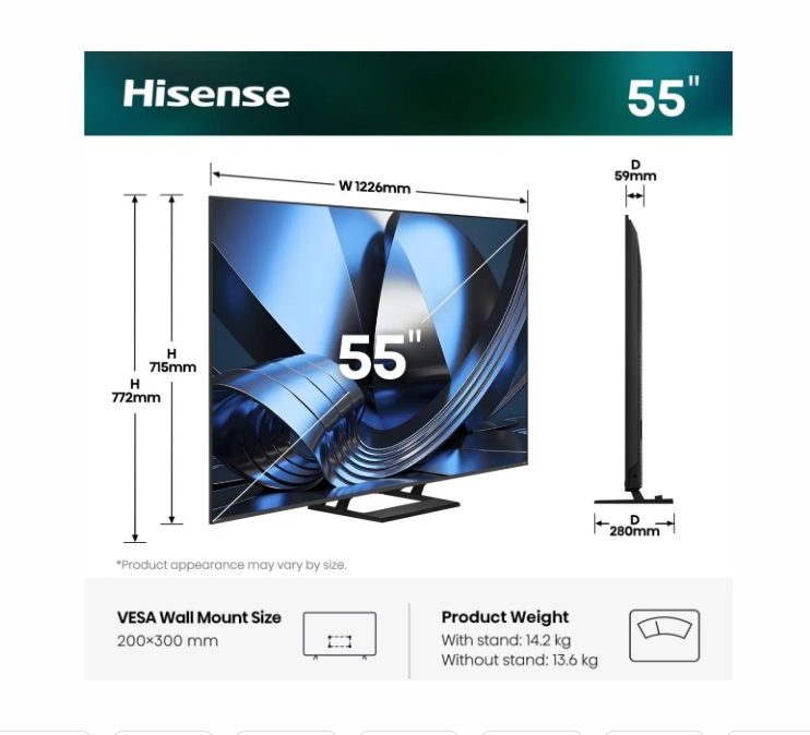 Hisense 55" U7SE