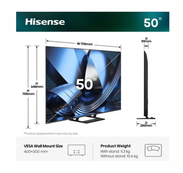 Hisense 50" U7SE