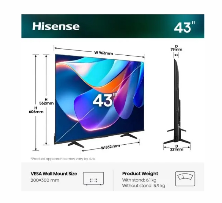 Hisense 43" A6S