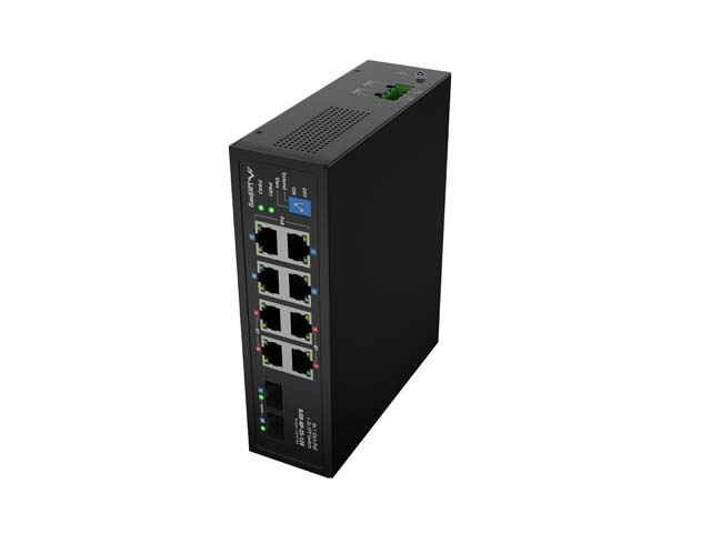 Lanberg Switch ILGE-8P-2S-120 POE 4 x BT 4 x AT 2 x SFP DIN Unmanagment Gigabit Ethernet