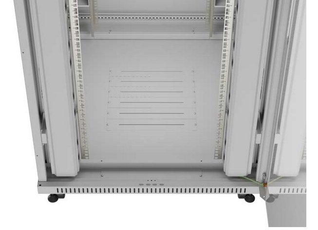 Lanberg Rack Cabinet 19" Free-Standing 47U/800X1000 (FlAT Pack) With Glass Door LCD Grey V2