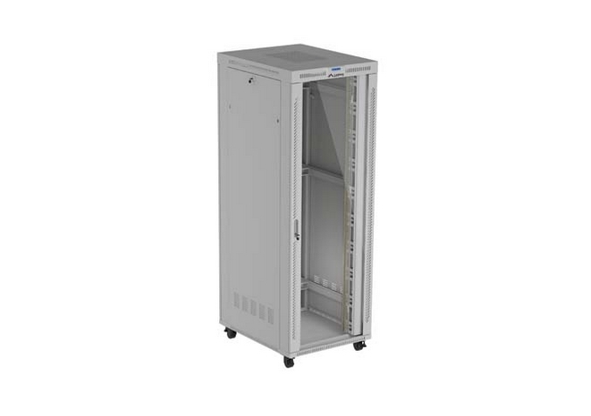 Lanberg Rack Cabinet 19" Free-Standing 47U/800X1000 (FlAT Pack) With Glass Door LCD Grey V2