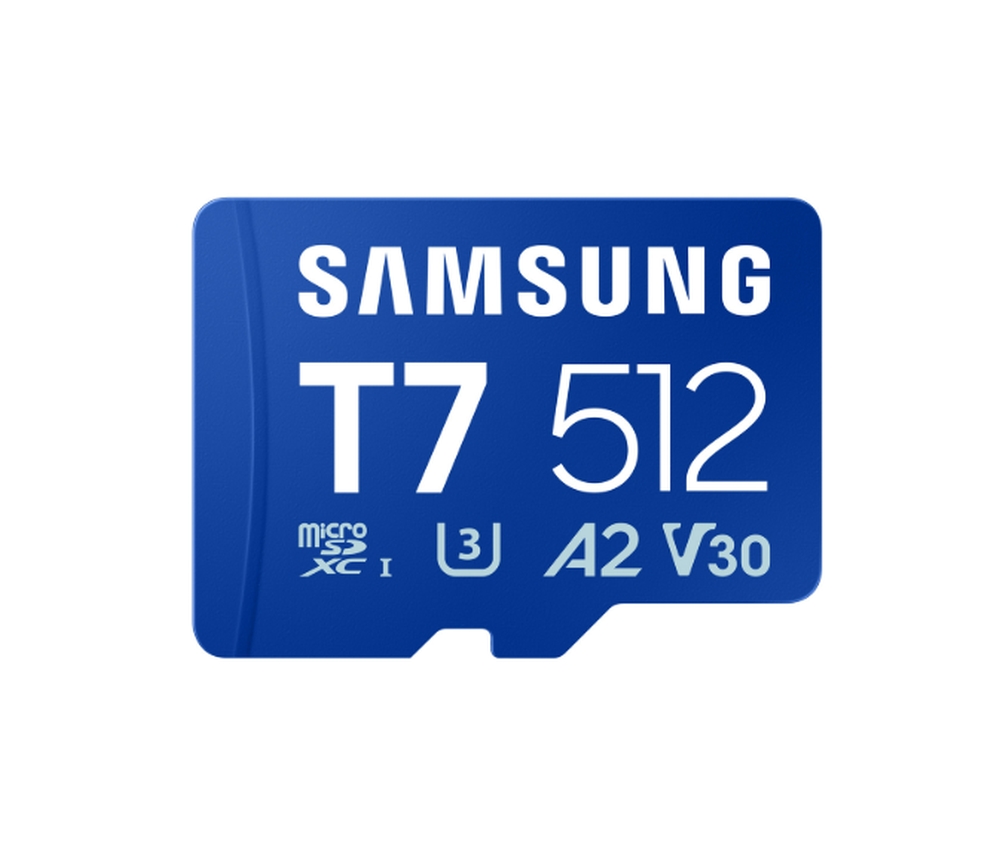 Samsung 512GB micro SD Card T7 UHS-I Transfer Speed up to 170MB/s Class 10 U3 V30 A2