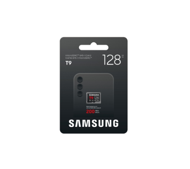 Samsung 128GB micro SD Card T9 UHS-I Read 200MB/s - Write 130MB/s Class 10 U3 V30 A2