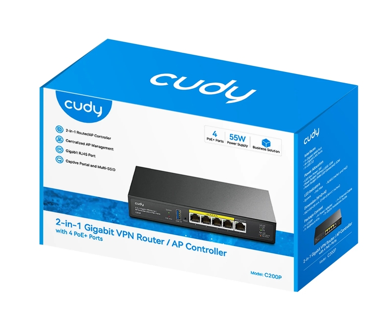 Cudy C200P 2-IN-1 AP Controller