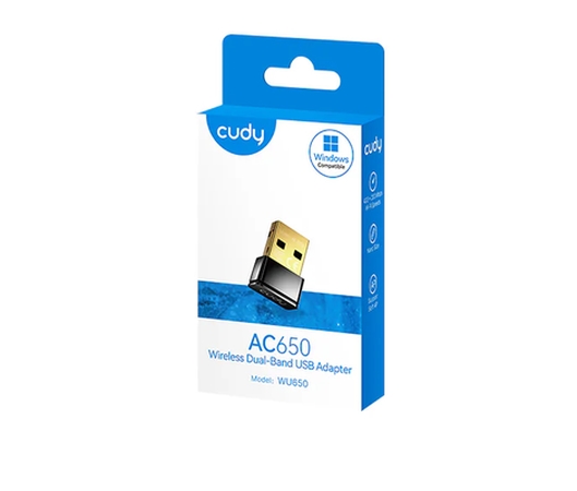 Cudy WU650 Wi-Fi Mini USB Adapter AC650 650Mbps Wi-Fi USB Adapter