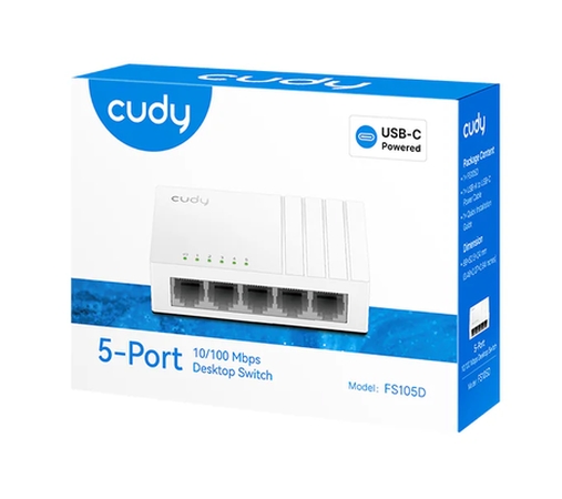 Cudy FS105D 5-Port 10/100 Mbps Desktop Switch