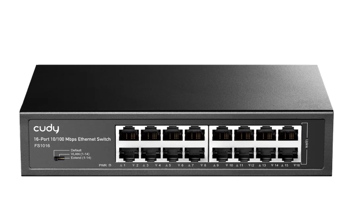 Cudy FS1016 16-Port 10/100 Mbps Metal Switch