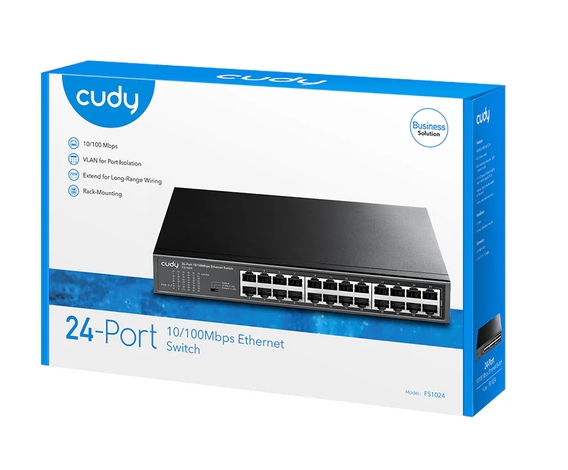 Cudy FS1024 24-Port 10/100 Mbps Metal Switch