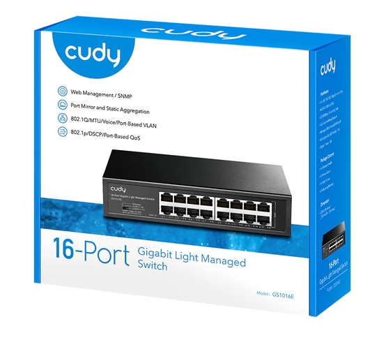 Cudy GS1016E 16-Port Gigabit Light Managed Switch