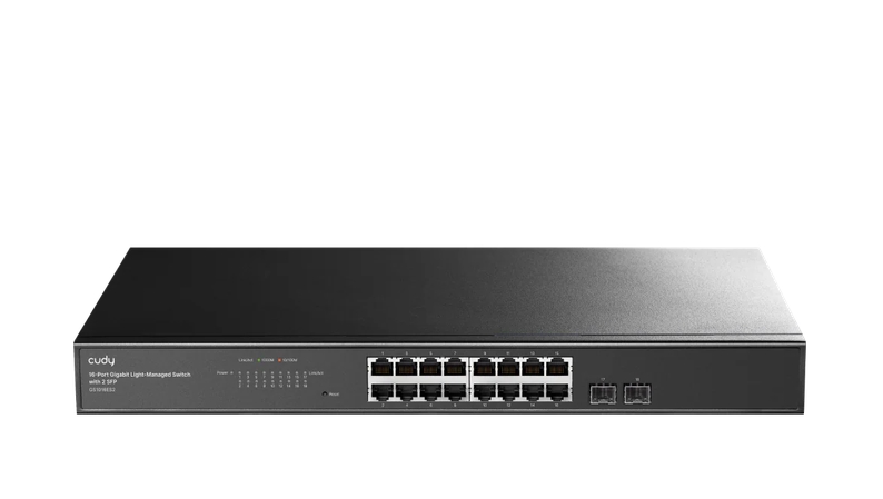 Cudy GS1016ES2 16-Port Gigabit Light Managed Switch with 2 SFP