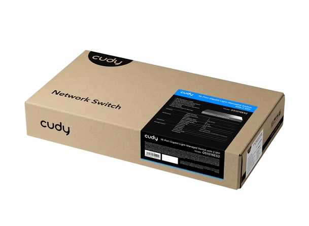 Cudy GS1016ES2 16-Port Gigabit Light Managed Switch with 2 SFP