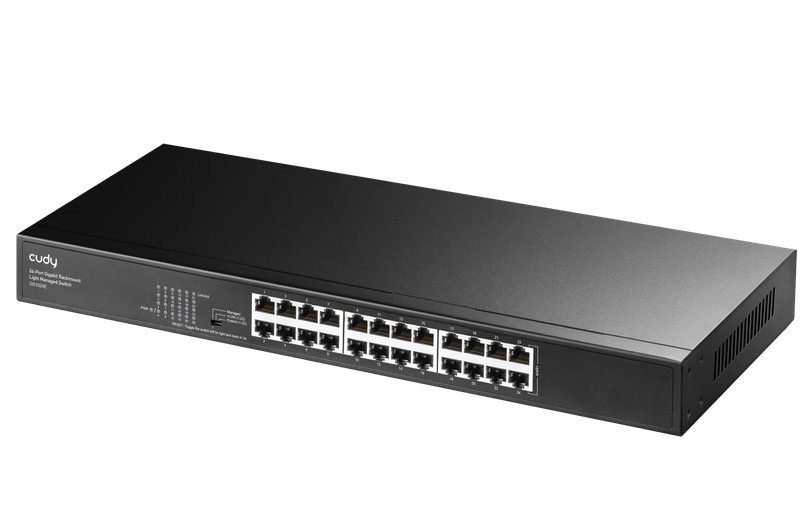 Cudy GS1024E 24-Port Gigabit Rackmount Light Managed Switch