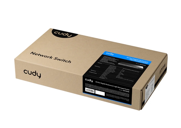 Cudy GS1024E 24-Port Gigabit Rackmount Light Managed Switch