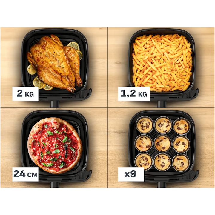 Tefal EY8618E0 Easy Fry Mega Compact Blk Eu