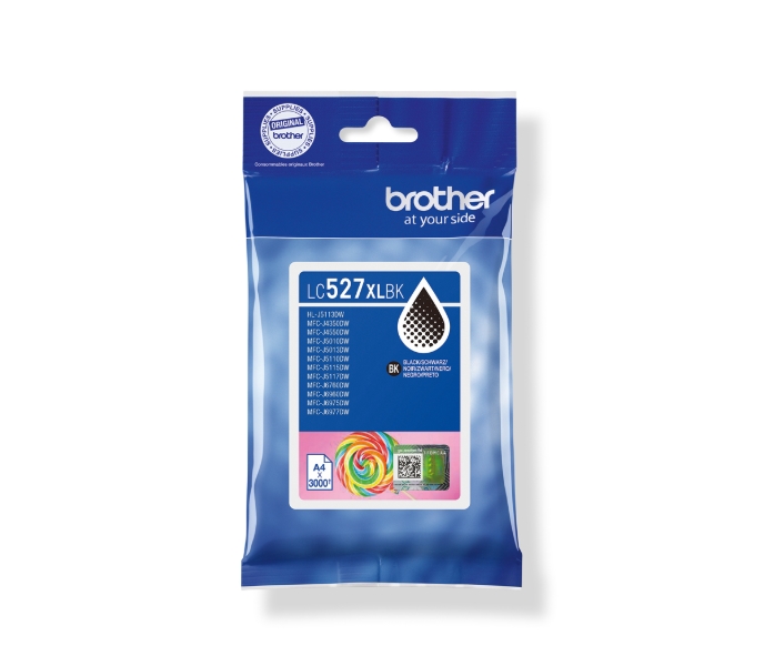 Brother LC527XLBK Black Ink Cartridge for MFCJ5010DW/MFCJ5110DW - 3000 page yield