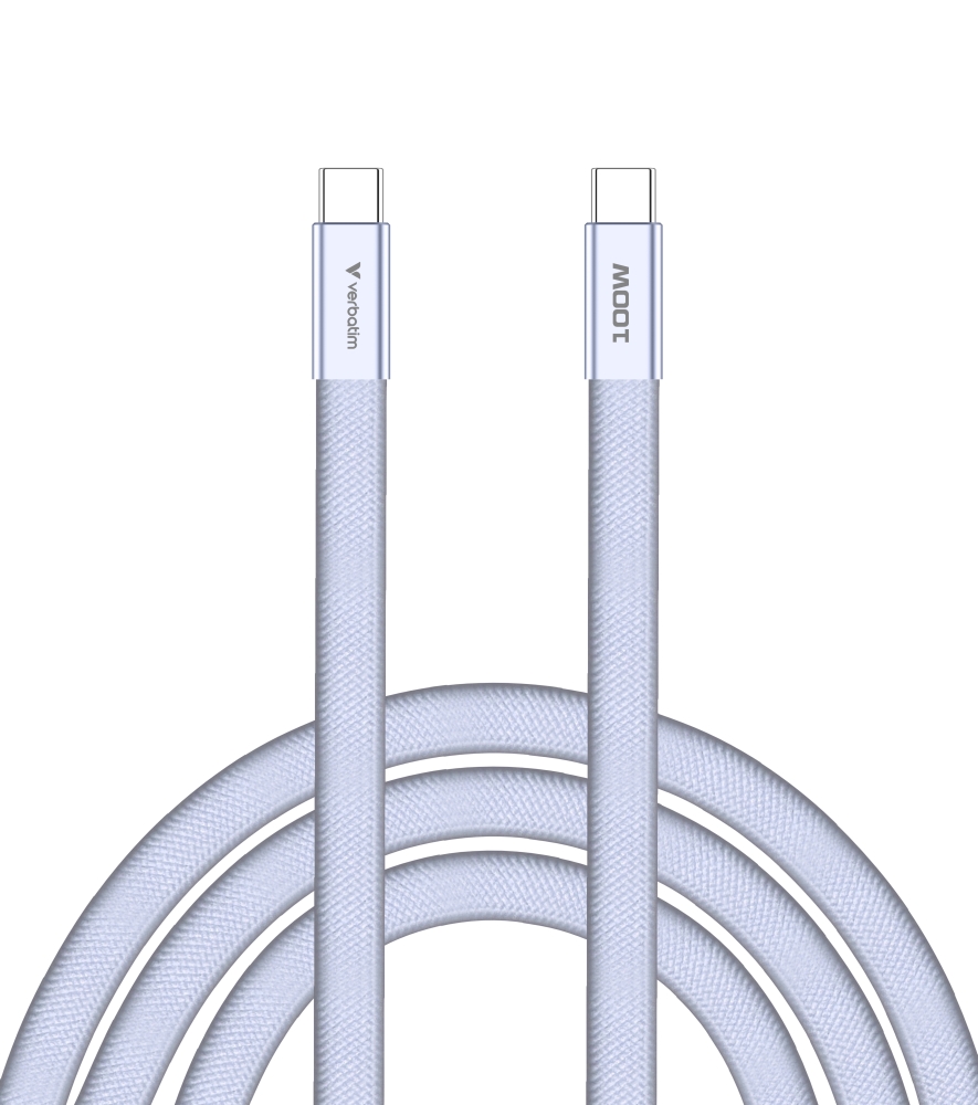 Verbatim Sync & Charge SoftTouch USB-C to C cable 100W 120 cm - Purple