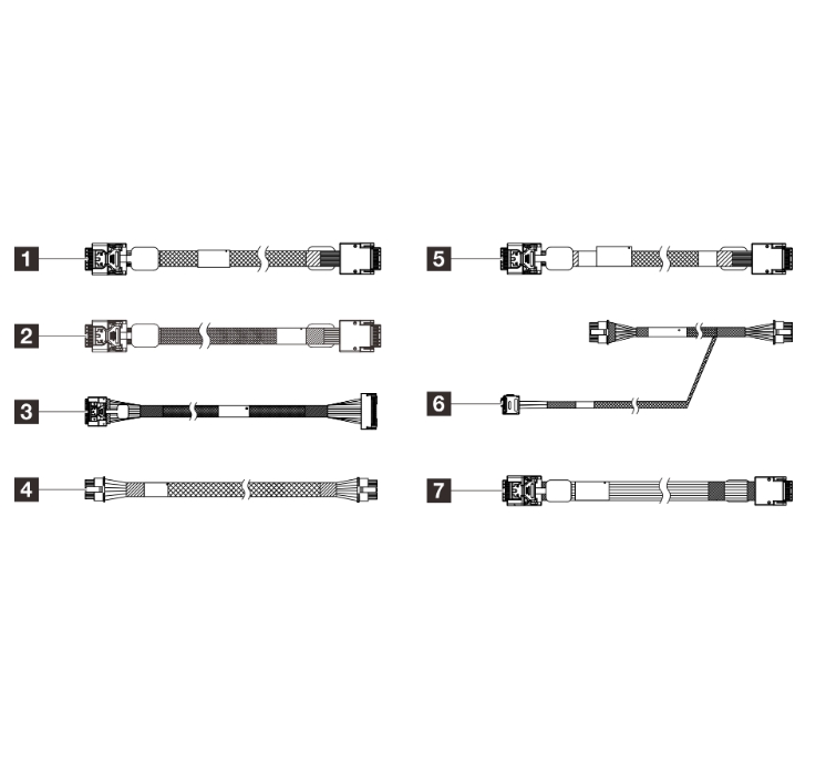 Lenovo ThinkSystem SR630 V4 Internal Raid Adapter Cable Kit