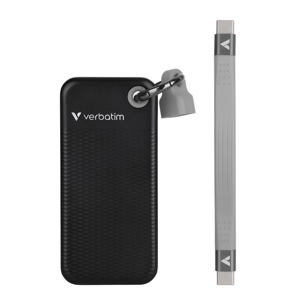 Verbatim Pocket SSD USB 3.2 Gen 2 512GB Black/Grey