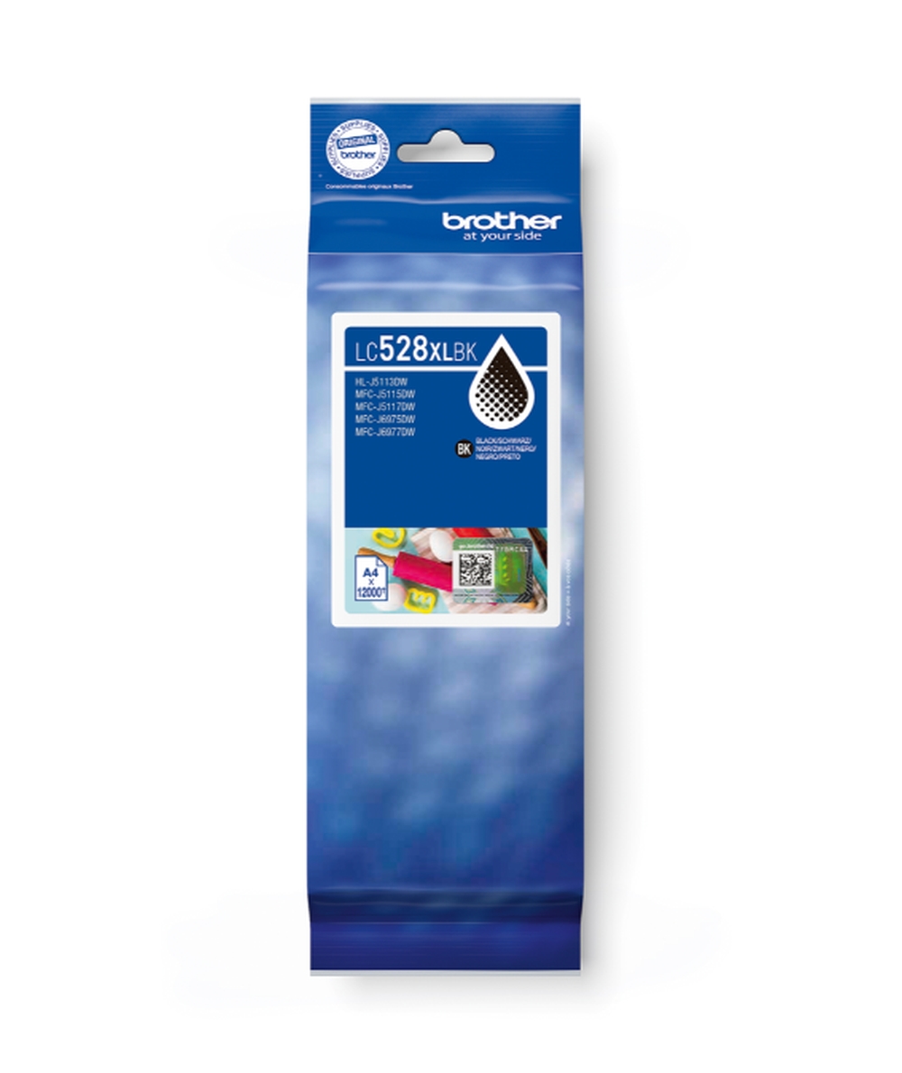 Brother LC528XLBK Black Ink Cartridge - 12000 page yield