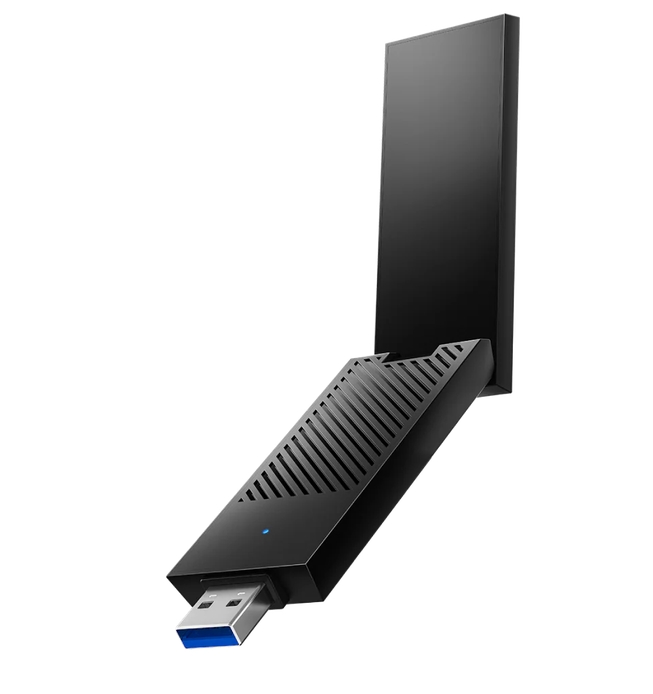 Cudy WU5400 Tri-Band Wi-Fi 6/6E AX5400 USB 3.0 Adapter 802.11ax/ac/a/b/g/n 2402Mbps at 6GHz 2402Mbps at 5Ghz 574Mbps at 2.4GHz