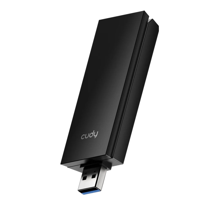 Cudy WU6500 Tri-Band Wi-Fi 7 BE6500 USB 3.0 Adapter 802.11be/ax/ac/a/b/g/n 2880Mbps at 6GHz 2880Mbps at 5Ghz 688Mbps at 2.4GHz