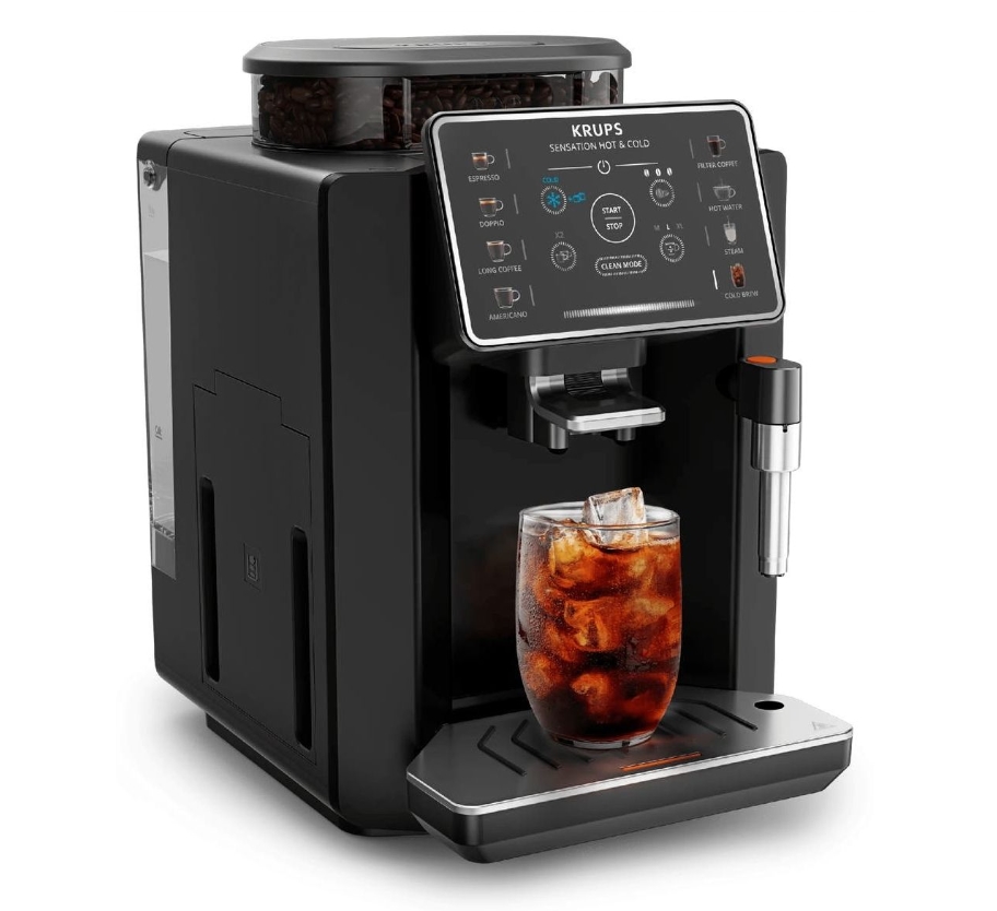 Krups EA9138E0 Sensation Hot&Cold Coffee Blk