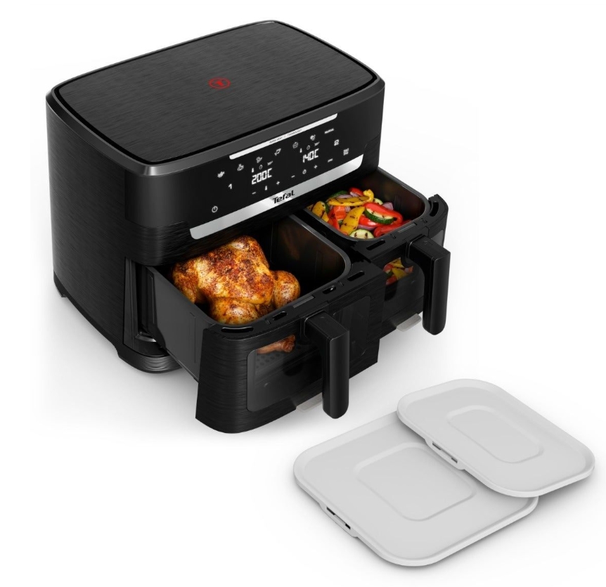 Tefal EY9478E0 Xxl Dual Easy Fry Ir Blk Eu