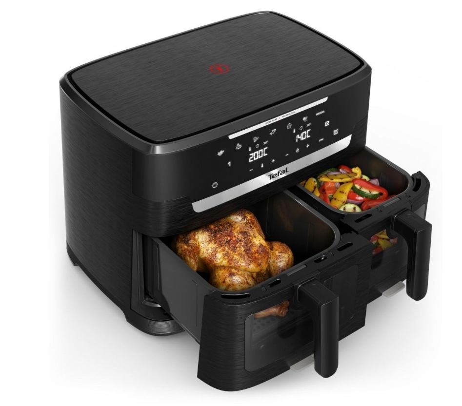 Tefal EY9478E0 Xxl Dual Easy Fry Ir Blk Eu