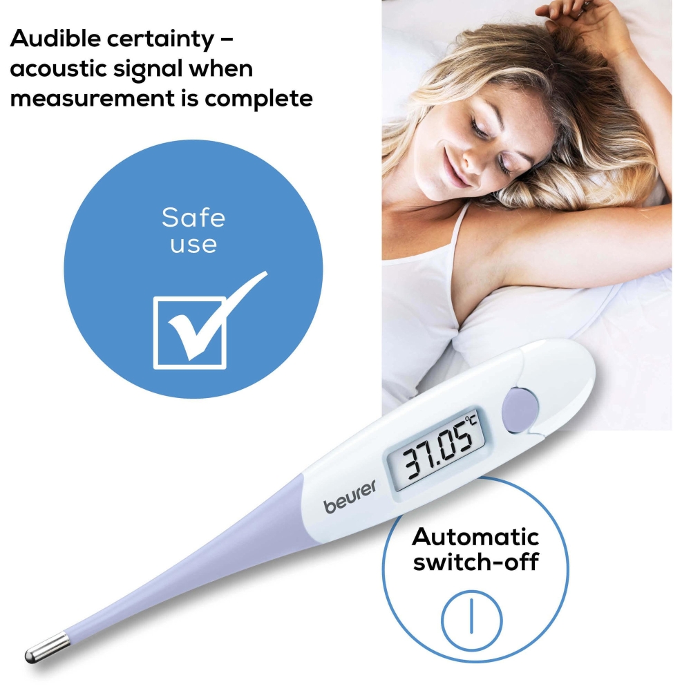 Beurer OT 20 BasalControl Basic - Ovulation thermometer; Suitable for oral & vaginal measurements; Can be disinfected