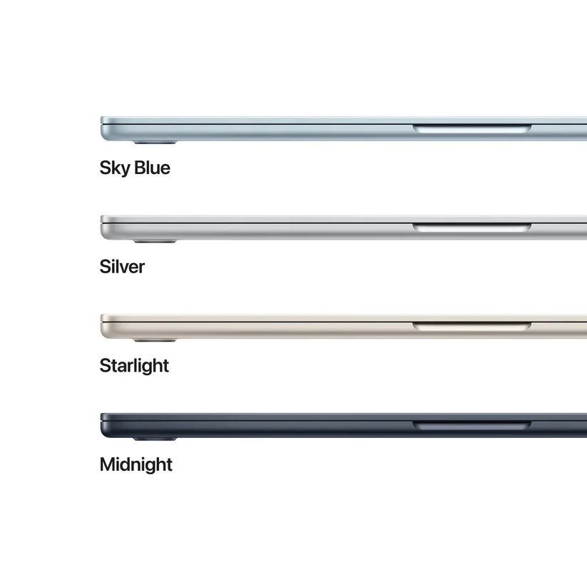 Apple MacBook Air 15.3: Apple M5 chip with 10-core CPU and 10-core GPU